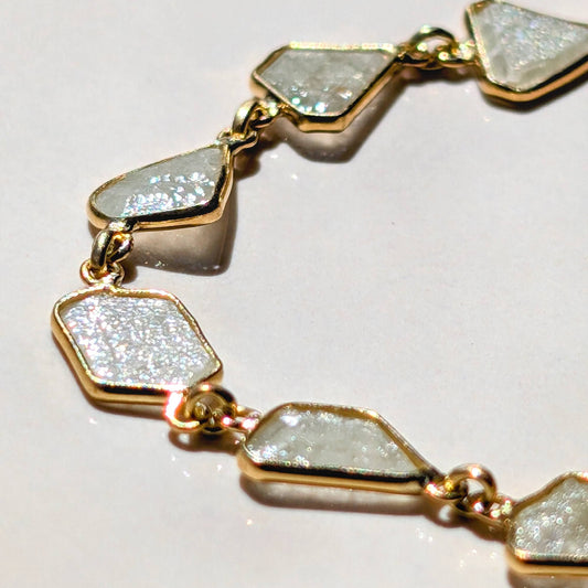 The Cascade Bracelet – 18K Natural Diamond Chips