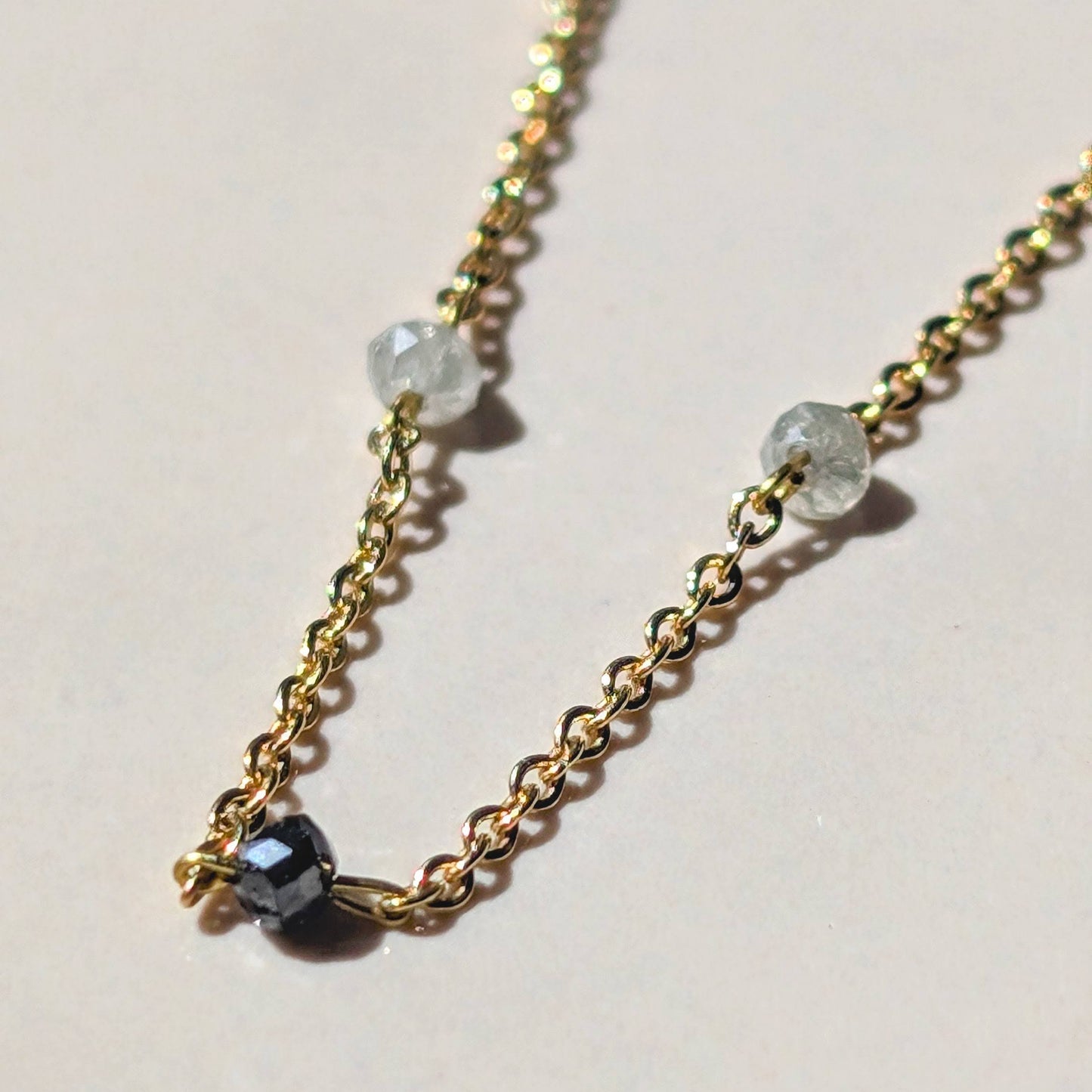 The Élan Bracelet – 18K Gold with Black & White Diamonds