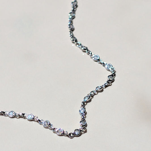 The Nova Link Bracelet – 18K White Gold with Natural Diamonds
