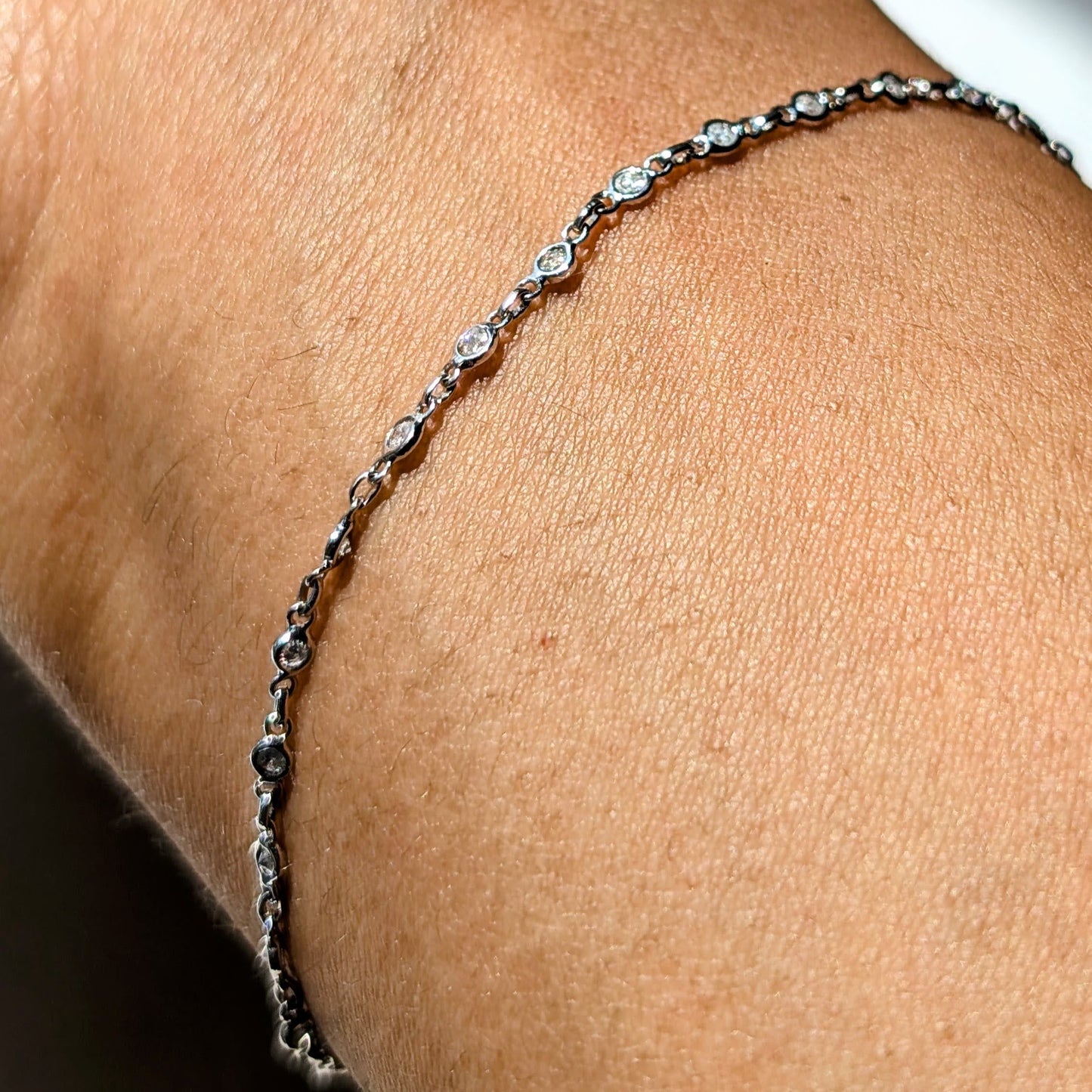 The Nova Link Bracelet – 18K White Gold with Natural Diamonds