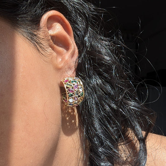 The Mosaic Light – 18K Gold with Multicoloured Sapphires