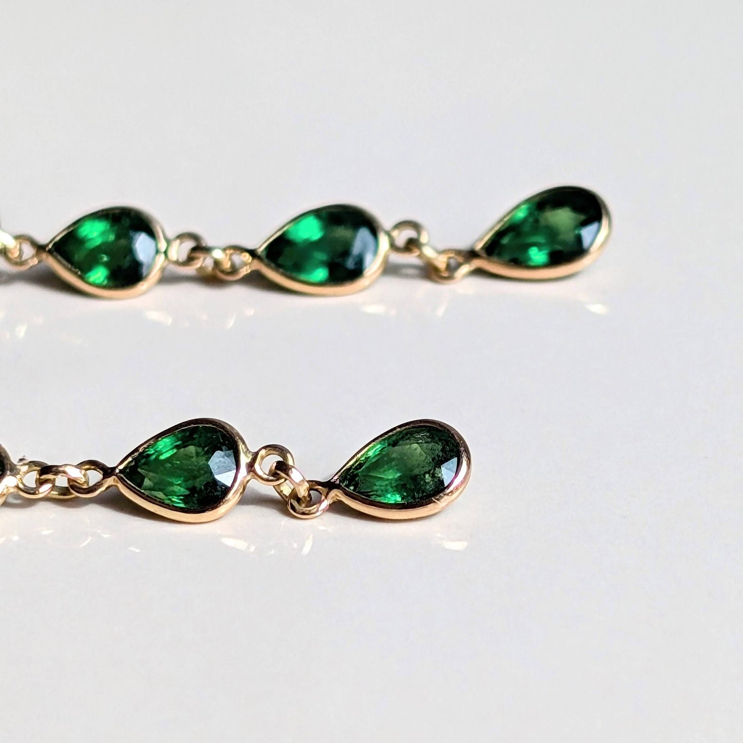 The Eden Drops - 18K Gold & Pear-Cut Tsavorites