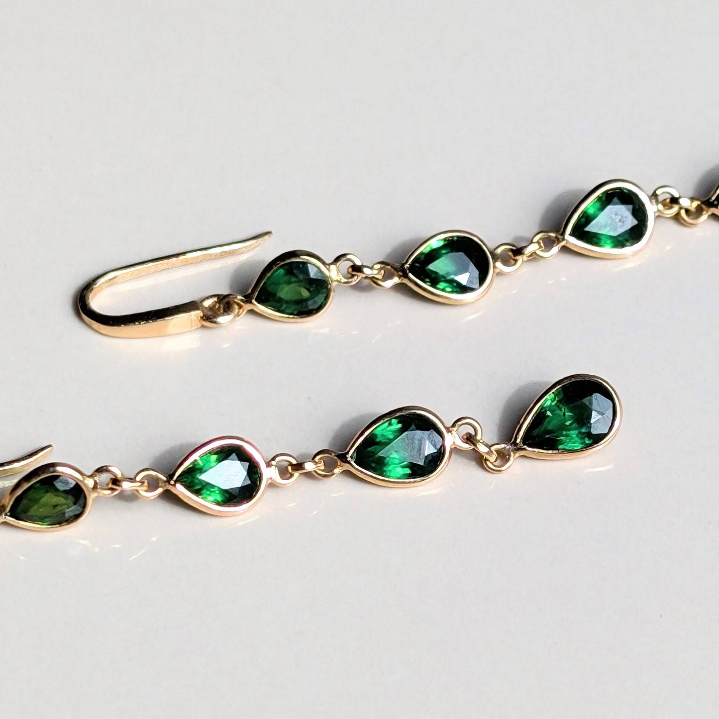 The Eden Drops - 18K Gold & Pear-Cut Tsavorites