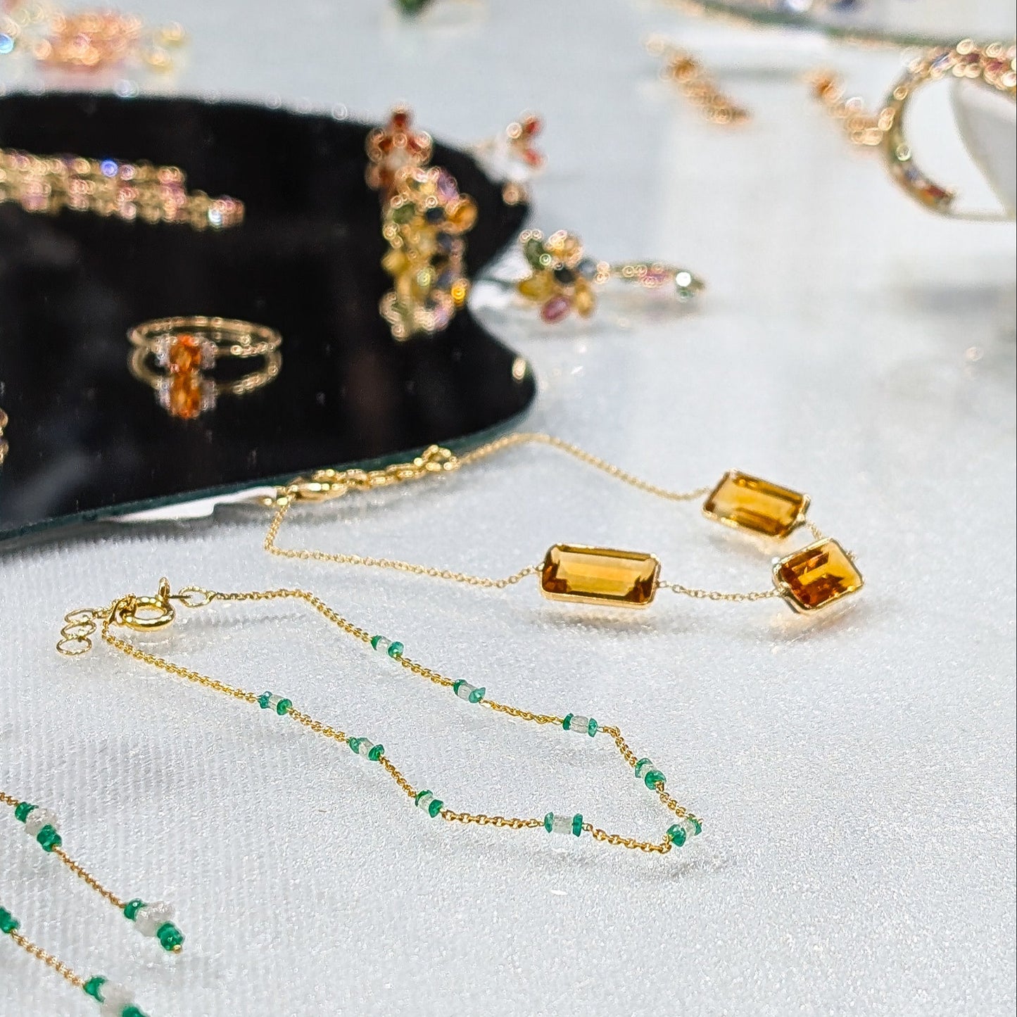 The Honeyline Bracelet – 18K Gold with Citrine