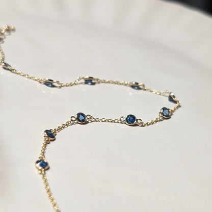 The Celeste Bracelet – 18ct Gold & Blue Sapphires