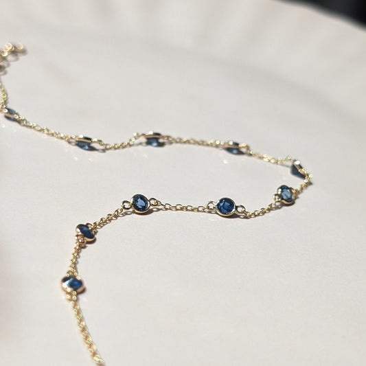The Celeste Bracelet – 18ct Gold & Blue Sapphires