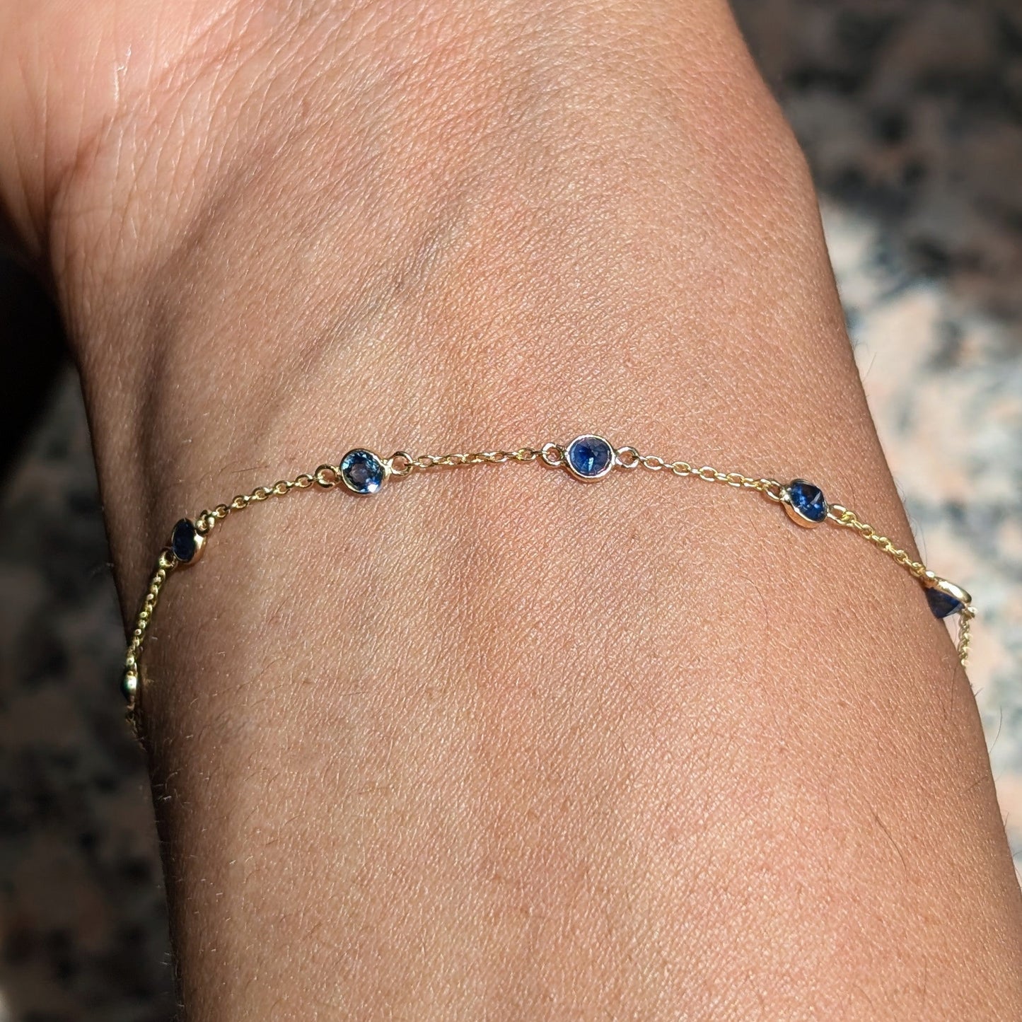 The Celeste Bracelet – 18ct Gold & Blue Sapphires
