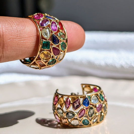 The Mosaic Light – 18K Gold with Multicoloured Sapphires