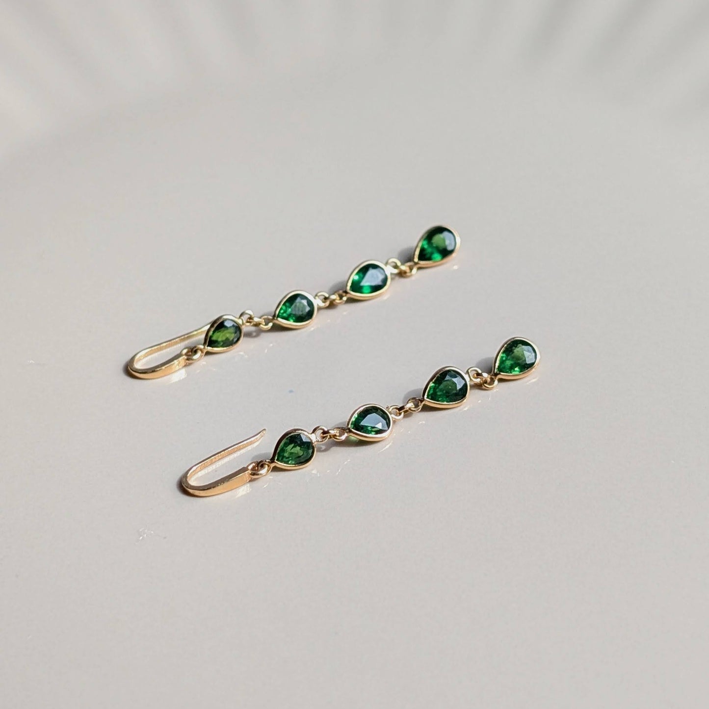 The Eden Drops - 18K Gold & Pear-Cut Tsavorites