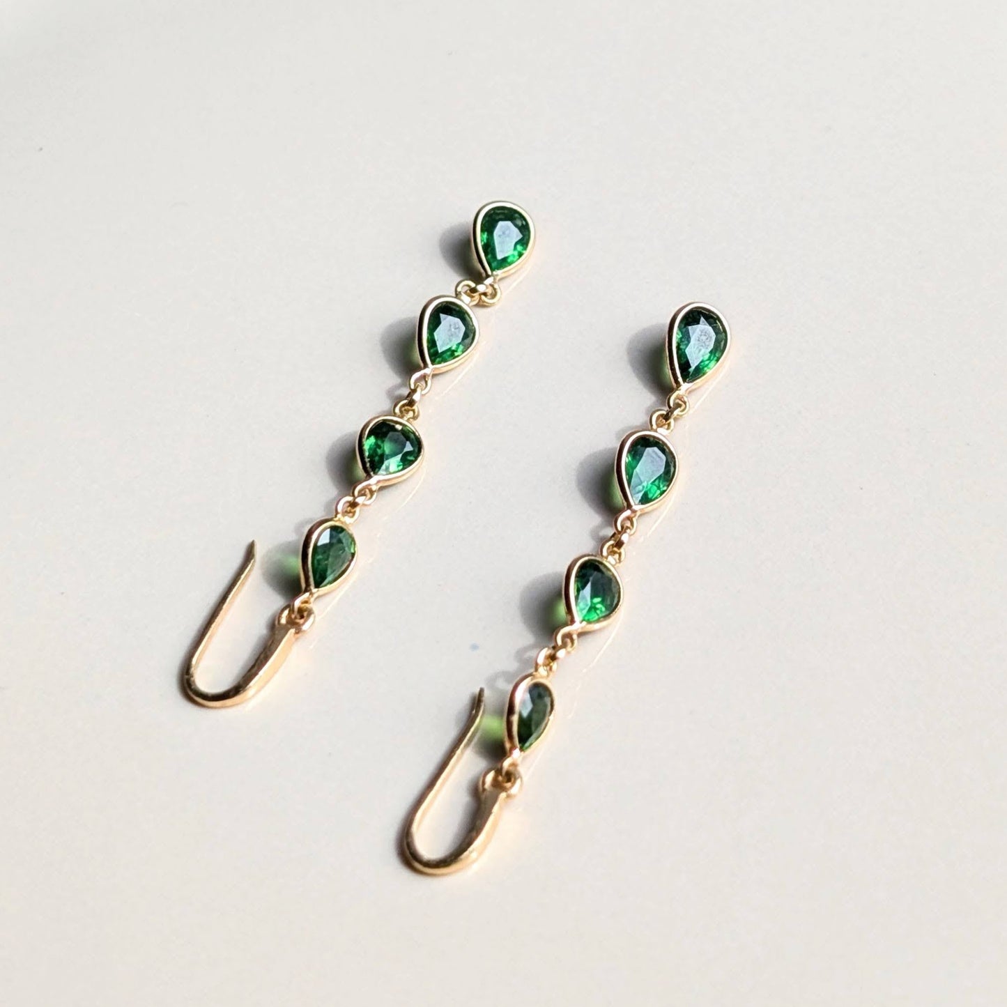 The Eden Drops - 18K Gold & Pear-Cut Tsavorites