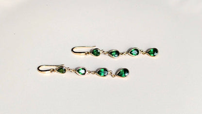 The Eden Drops - 18K Gold & Pear-Cut Tsavorites