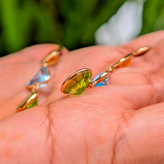 The Solaria Drops – 18K Multi-Gemstone Earrings