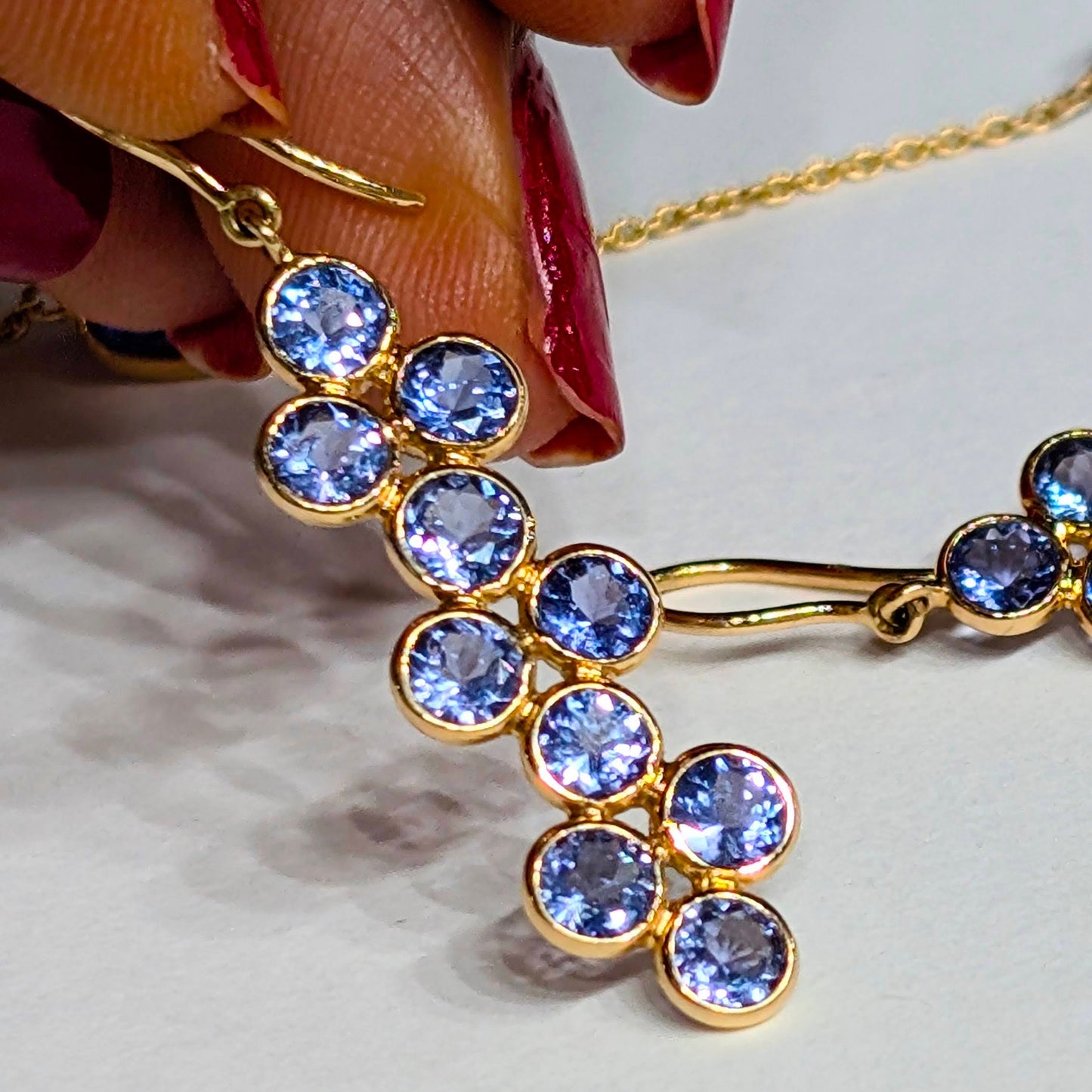 Tanzanite Mirage – 18K Tanzanite Earrings