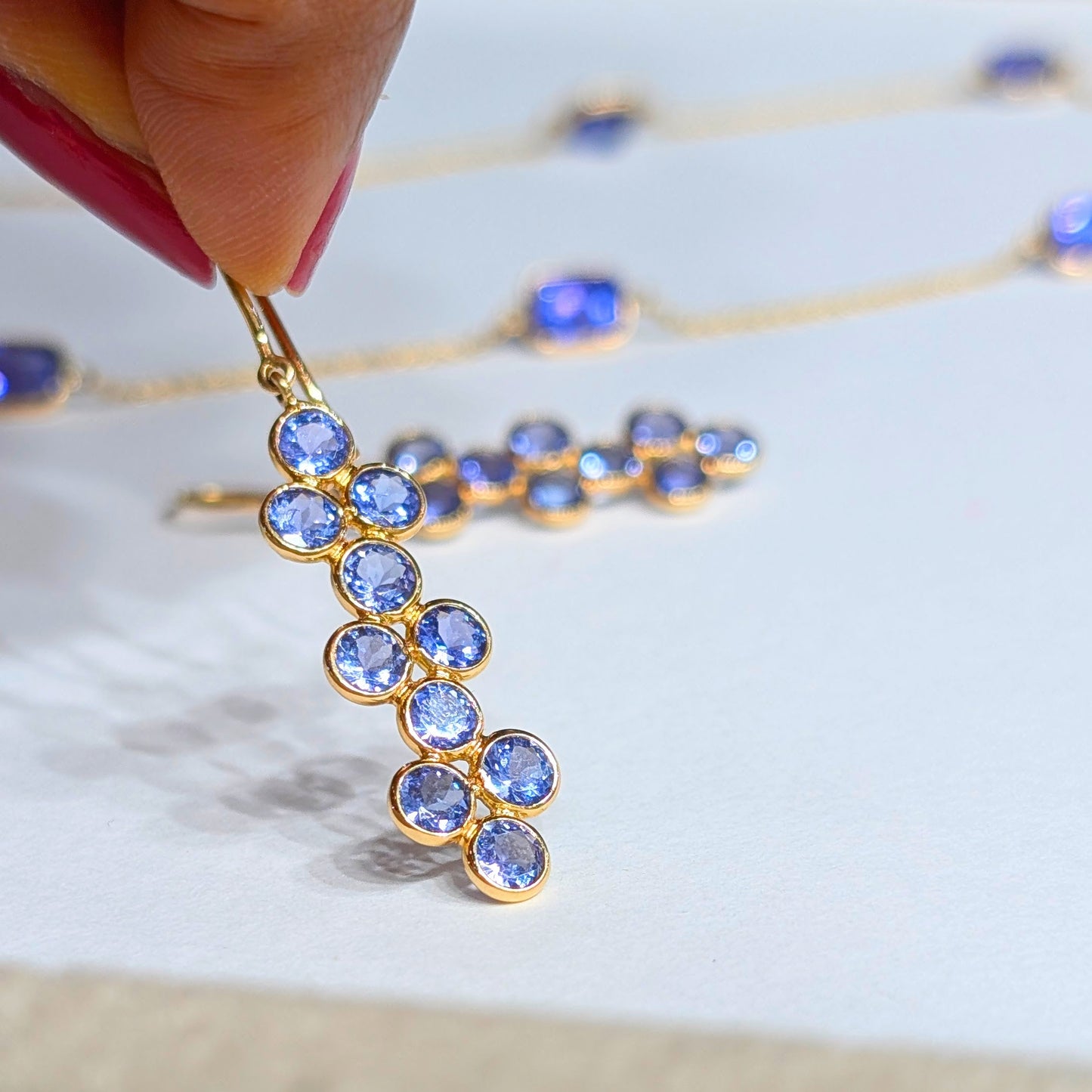 Tanzanite Mirage – 18K Tanzanite Earrings