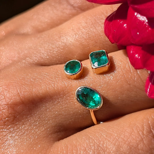 Emerald Trinity  – 18K Emerald Ring